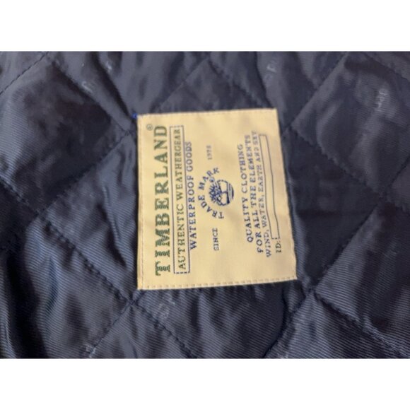 VTG 1996 Timberland Weathergear Wool Lined CHORE JACKET Waterproof Workwear Retr - Picture 14 of 16